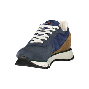 Blaue Leder Herren Sneaker