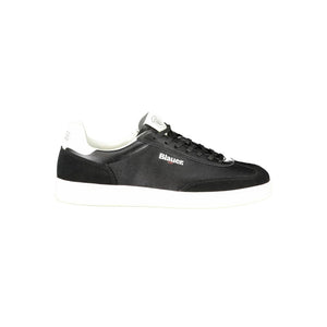 Schwarzes Leder Herren Sneaker