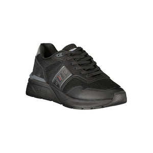 Schwarzer Polyester Herren Sneaker