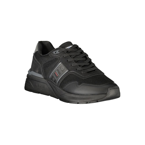 Schwarzer Polyester Herren Sneaker