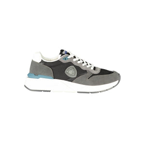 Schwarzes Leder Herren Sneaker