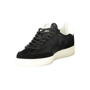 Schwarzes Leder Herren Sneaker