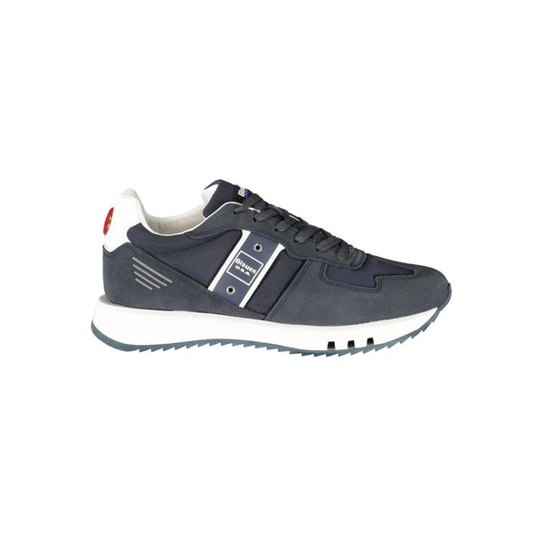 Blaue Leder Herren Sneaker