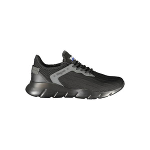 Schwarzer Polyester Herren Sneaker