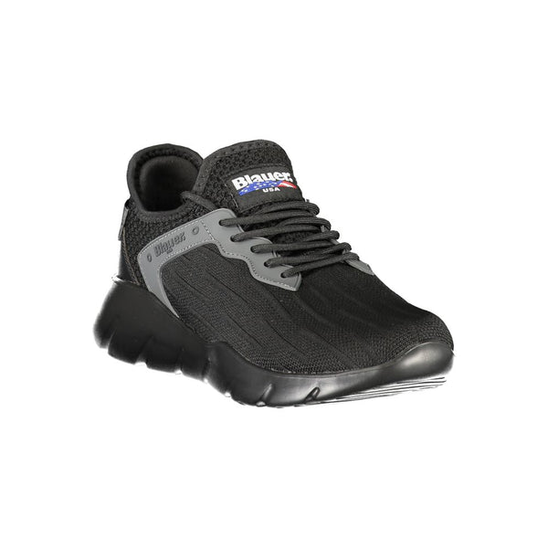 Schwarzer Polyester Herren Sneaker