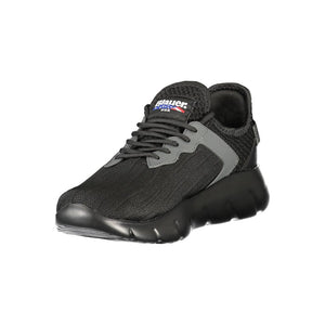 Schwarzer Polyester Herren Sneaker