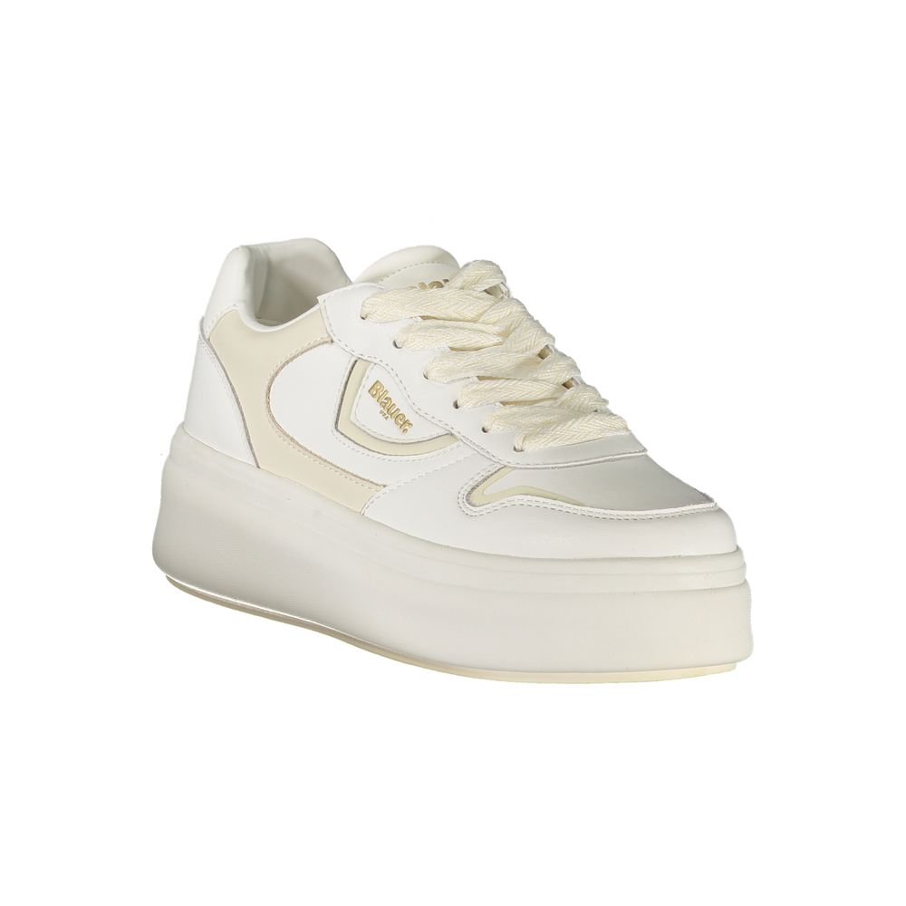 Weißes Leder Damen Sneaker