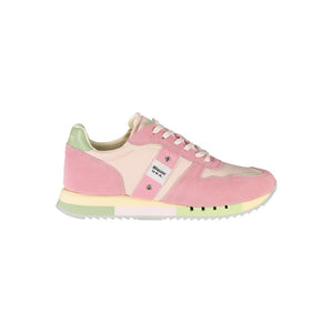 Rosa Leder Damen Sneaker