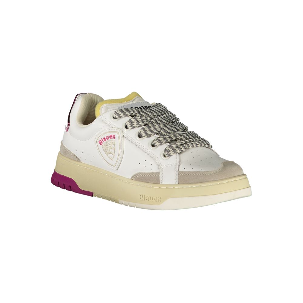 Weißes Leder Damen Sneaker