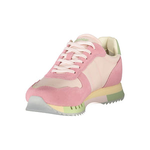 Rosa Leder Damen Sneaker