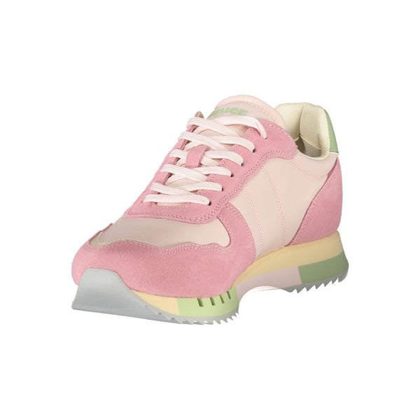 Rosa Leder Damen Sneaker
