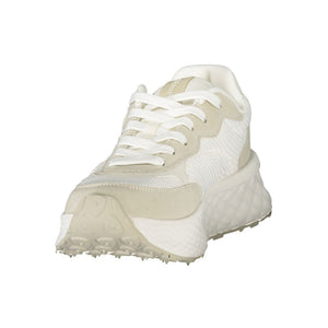 Weißer Polyester Damen Sneaker