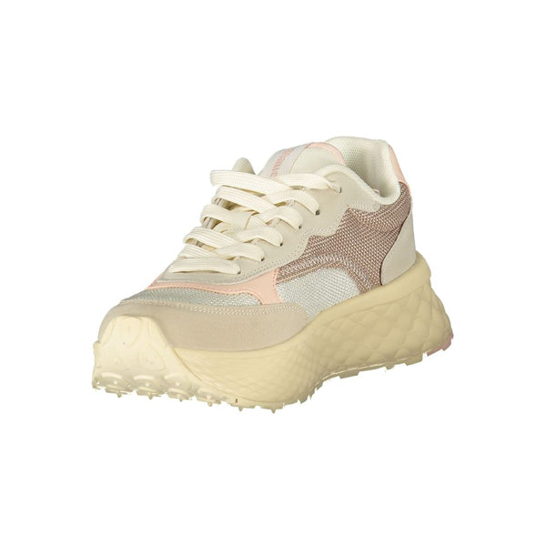 Beige Polyester Damen Sneaker