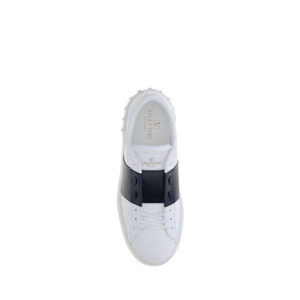 Weiße Kalbshaut Bos Taurus Sneakers mit niedrigem Schaft