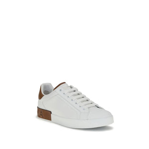 Weiße Kalbshaut Bos Taurus Sneakers mit niedrigem Schaft