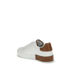 Weiße Kalbshaut Bos Taurus Sneakers mit niedrigem Schaft