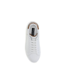 Weiße Kalbshaut Bos Taurus Sneakers mit niedrigem Schaft