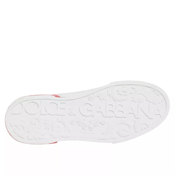 Weiß Rot Portofino Low Top Turnschuhe Schuhe
