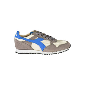 Grauer Stoff Sneaker