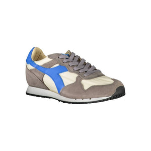 Grauer Stoff Sneaker