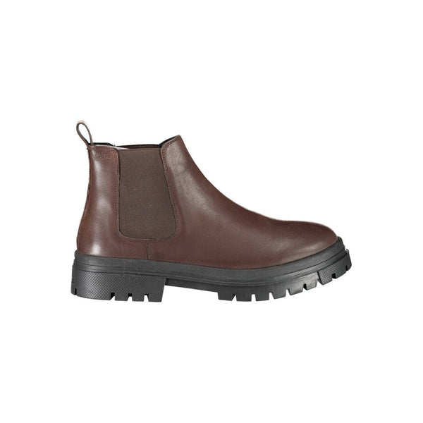 Brauner Leder Herrenstiefel