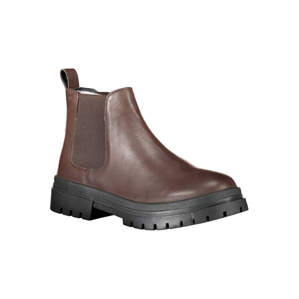 Brauner Leder Herrenstiefel