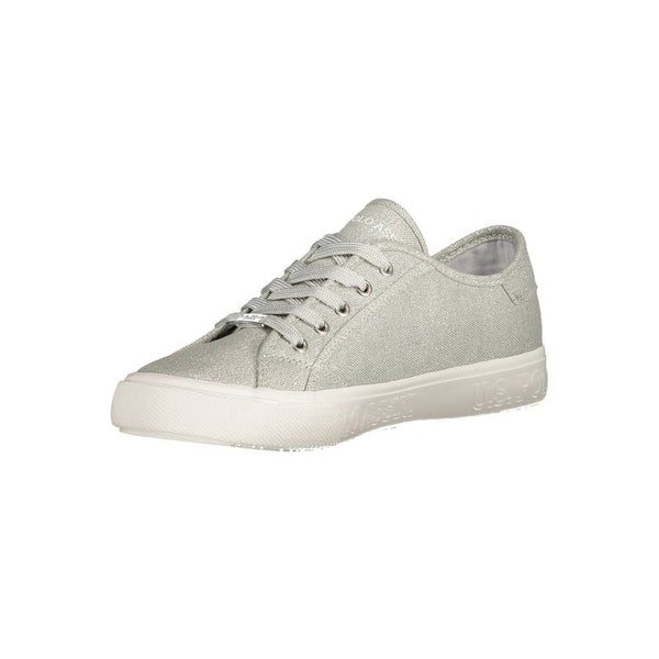 Graue Polyester Sneaker