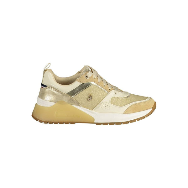 Goldener Polyester-Sneaker