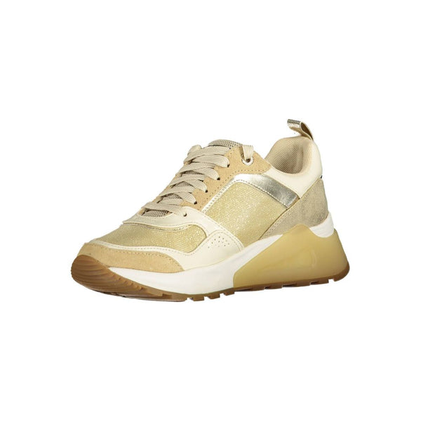 Goldener Polyester-Sneaker