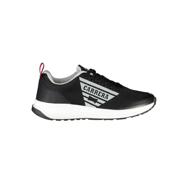 Schwarzer Polyester Sneaker