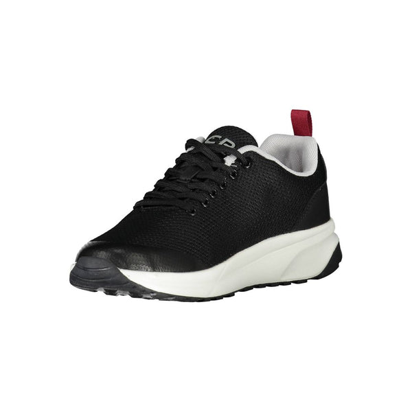 Schwarzer Polyester Sneaker