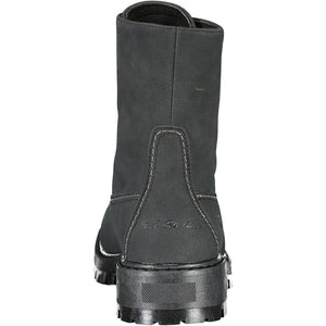 Schwarzer Polyester Damenstiefel
