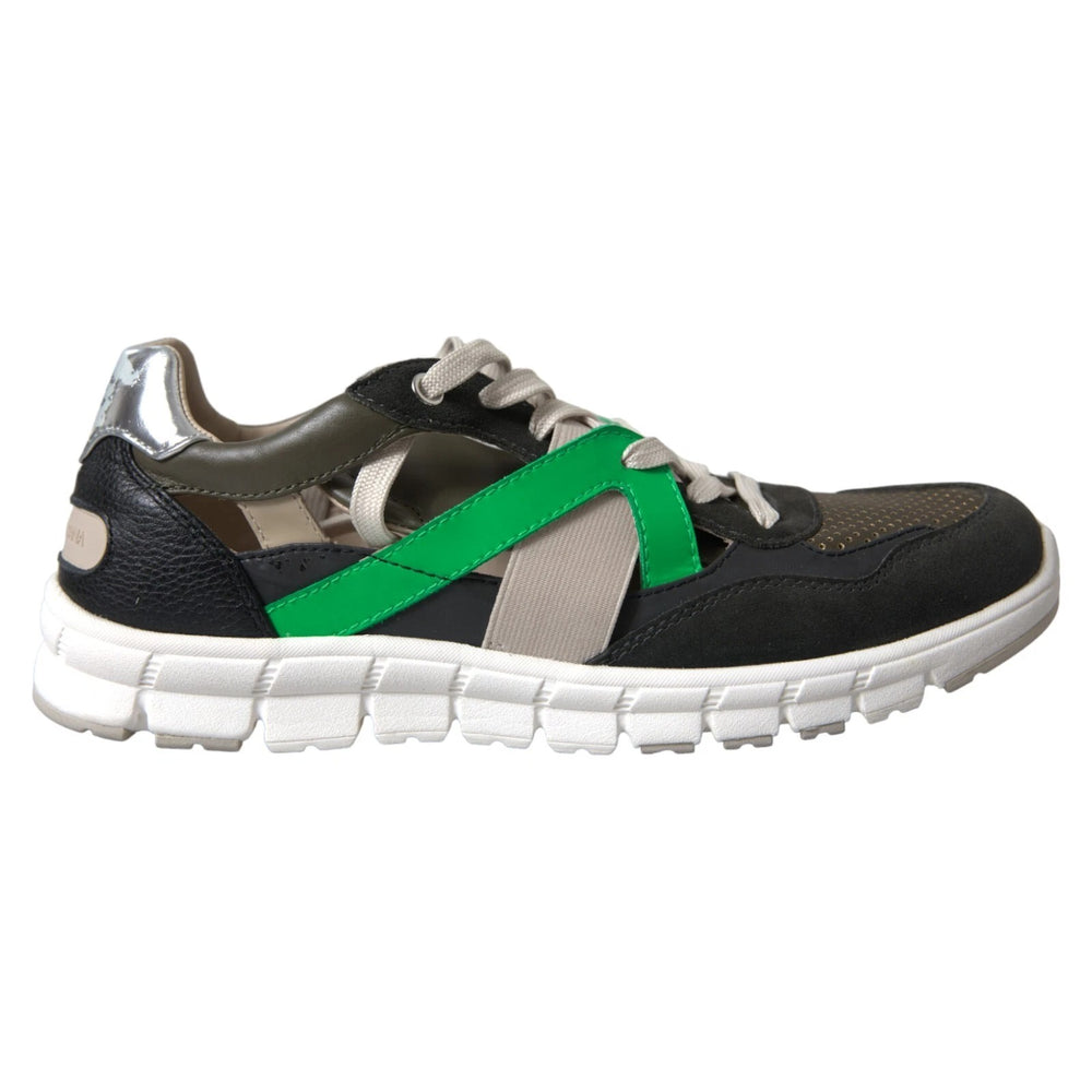 Turnschuhe Multicolor Leder Wildleder Schuhe