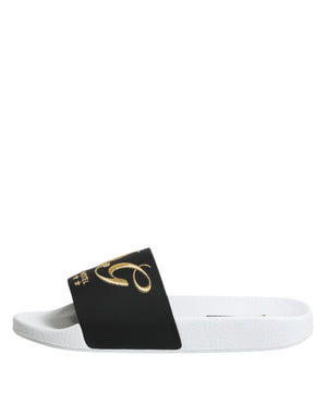 Weiß Schwarz Leder Sandalen Beachwear Schuhe