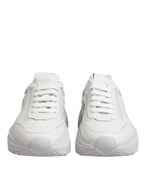 Weiß Leder Daymaster Low Top Turnschuhe Schuhe