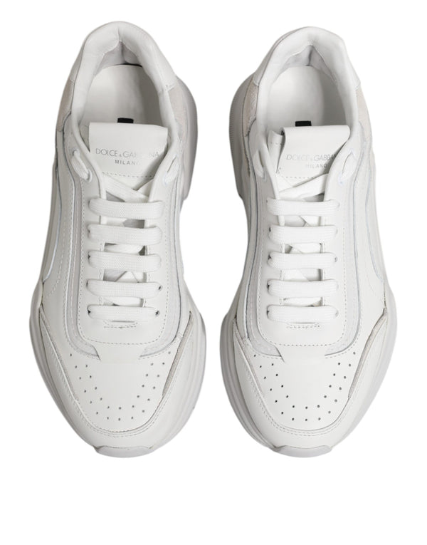 Weiß Leder Daymaster Low Top Turnschuhe Schuhe