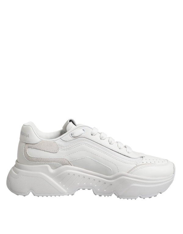 Weiß Leder Daymaster Low Top Turnschuhe Schuhe