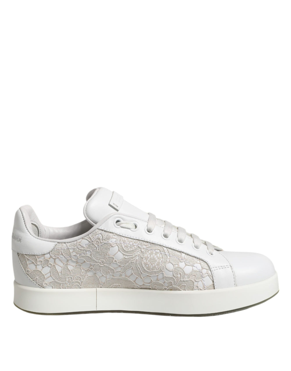Weiße Spitze Leder Low Top Sneaker Schuhe