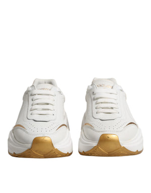 Weiß Gold Daymaster Low Top Turnschuhe Schuhe
