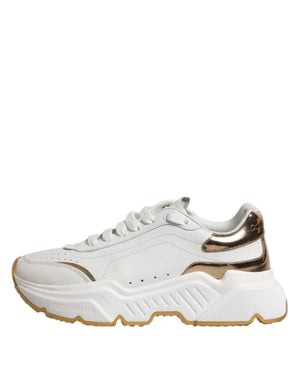 Weiß Gold Daymaster Low Top Turnschuhe Schuhe
