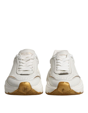 Weiß Gold Daymaster Low Top Turnschuhe Schuhe