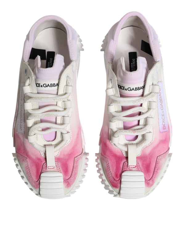Weiß NS1 Lace Up Low Top Turnschuhe Schuhe