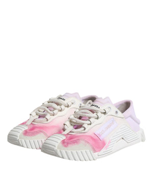 Weiß NS1 Lace Up Low Top Turnschuhe Schuhe
