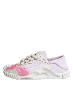 Weiß NS1 Lace Up Low Top Turnschuhe Schuhe