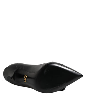 Schwarz Devotion Leder Heels Pumps Schuhe