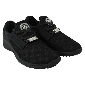 Schwarzer Polyester Sneaker