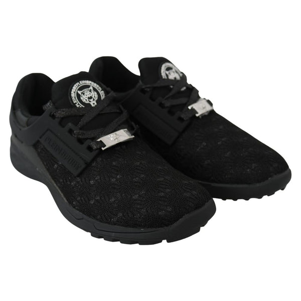 Schwarzer Polyester Sneaker