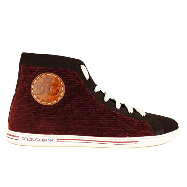 Sneaker aus rotem Kalbsleder