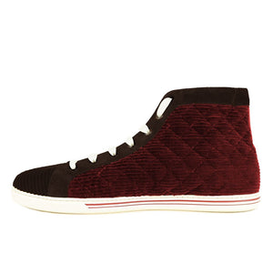 Sneaker aus rotem Kalbsleder