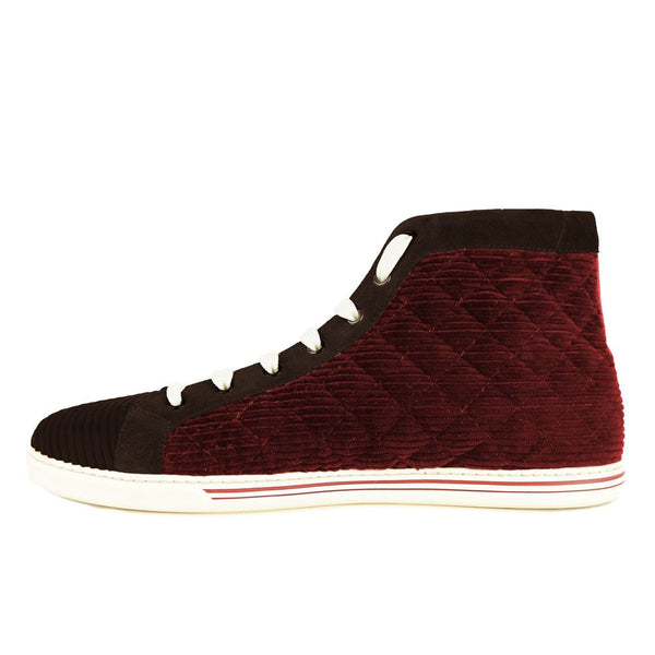 Sneaker aus rotem Kalbsleder